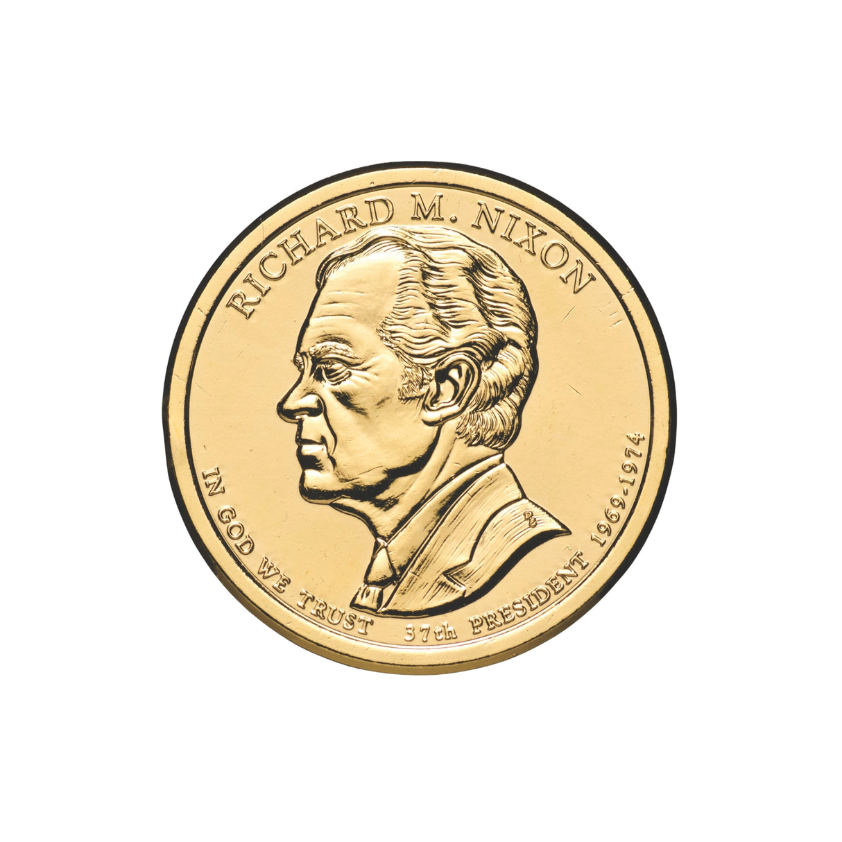 US Presidents 2016 $1 Richard M. Nixon Gold-plated Coin