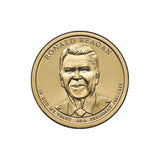 US Presidents 2016 $1 Ronald Reagan Gold-plated Coin