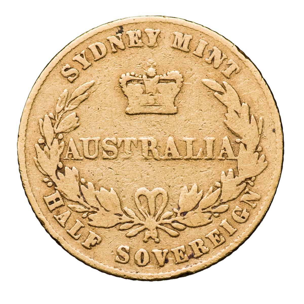 1856 Sydney Mint Gold Half Sovereign Type I Good