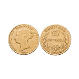 Queen Victoria 1856 Sydney Mint Gold Half Sovereign Type I Good
