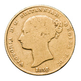 1856 Sydney Mint Gold Half Sovereign Type I Good