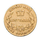 Queen Victoria 1856 Sydney Mint Gold Half Sovereign Type I Good