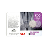 Australia 2015 20c The Unknown Soldier Cupro-Nickel Uncirculated Coin