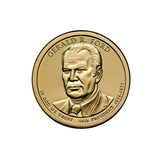 US Presidents 2015 $1 Gerald R. Ford Gold-plated Coin