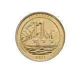 US National Parks 2011 Vicksburg Gold-plated Coin