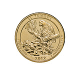 US National Parks 2012 El Yunque Gold-plated Coin