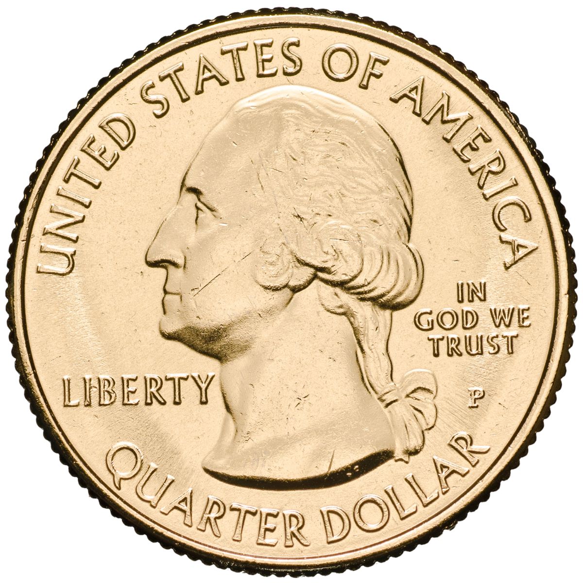 US National Parks 2013 White Mountain Gold-plated Coin