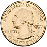 US National Parks 2013 White Mountain Gold-plated Coin