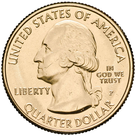 US National Parks 2013 White Mountain Gold-plated Coin