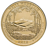 US National Parks 2013 White Mountain Gold-plated Coin