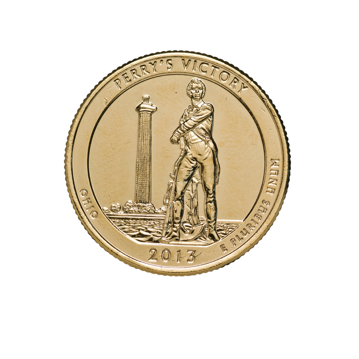 US National Parks 2013 Perry's Victory Gold-plated Coin