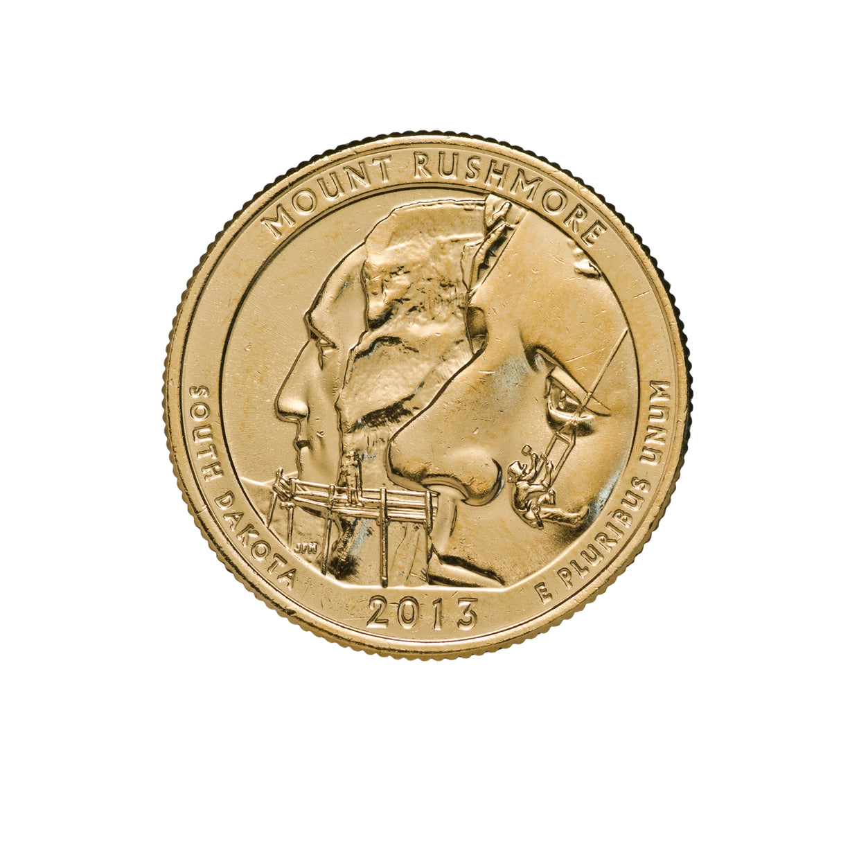 US National Parks 2013 Mount Rushmore Gold-plated Coin