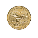 US National Parks 2014 Great Smoky Mountains Gold-plated Coin