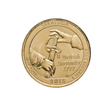 US National Parks 2015 Saratoga Gold-plated Coin