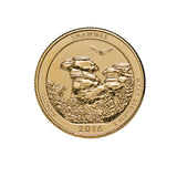 US National Parks 2016 Shawnee Gold-plated Coin