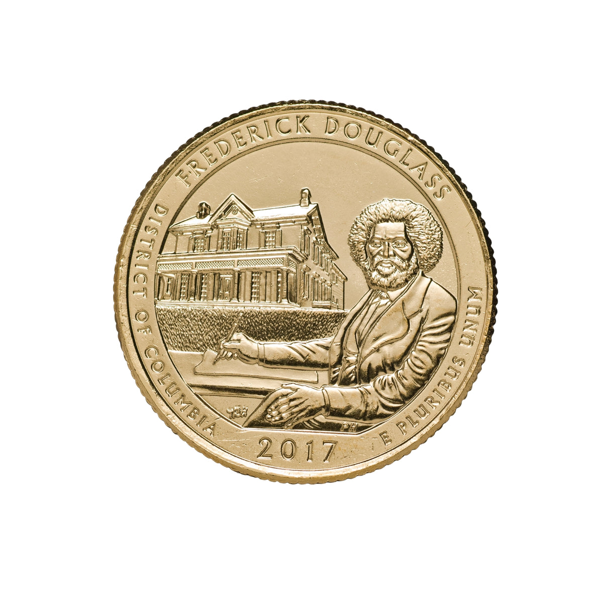 US National Parks 2017 Frederick Douglass Gold-plated Coin