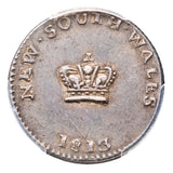 1813 NSW Silver Dump Type D/2 PCGS XF45