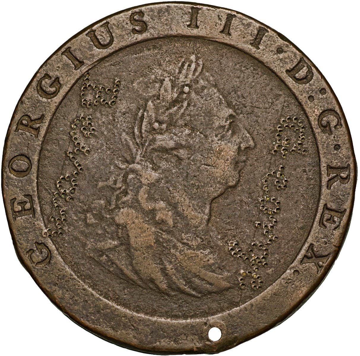 1857 Edward Miller Convict Love Token Extremely Fine