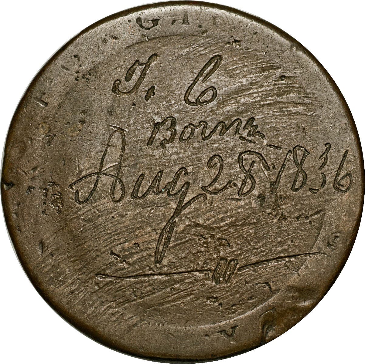 19th Century JC/John Taylor Convict Love Token Fair