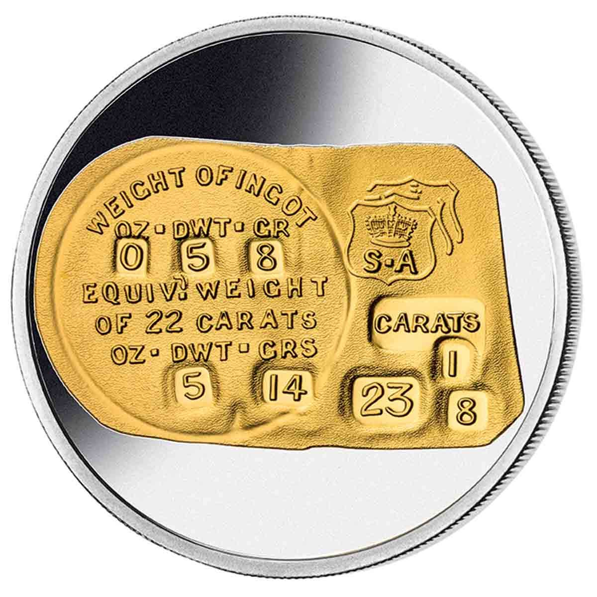 1852 Adelaide Assay Office Gold Ingot Replica