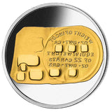 1852 Adelaide Assay Office Gold Ingot Replica