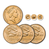 Australia Landcare 1993 $1 Aluminium-Bronze Mintmark Uncirculated 3-Coin Set
