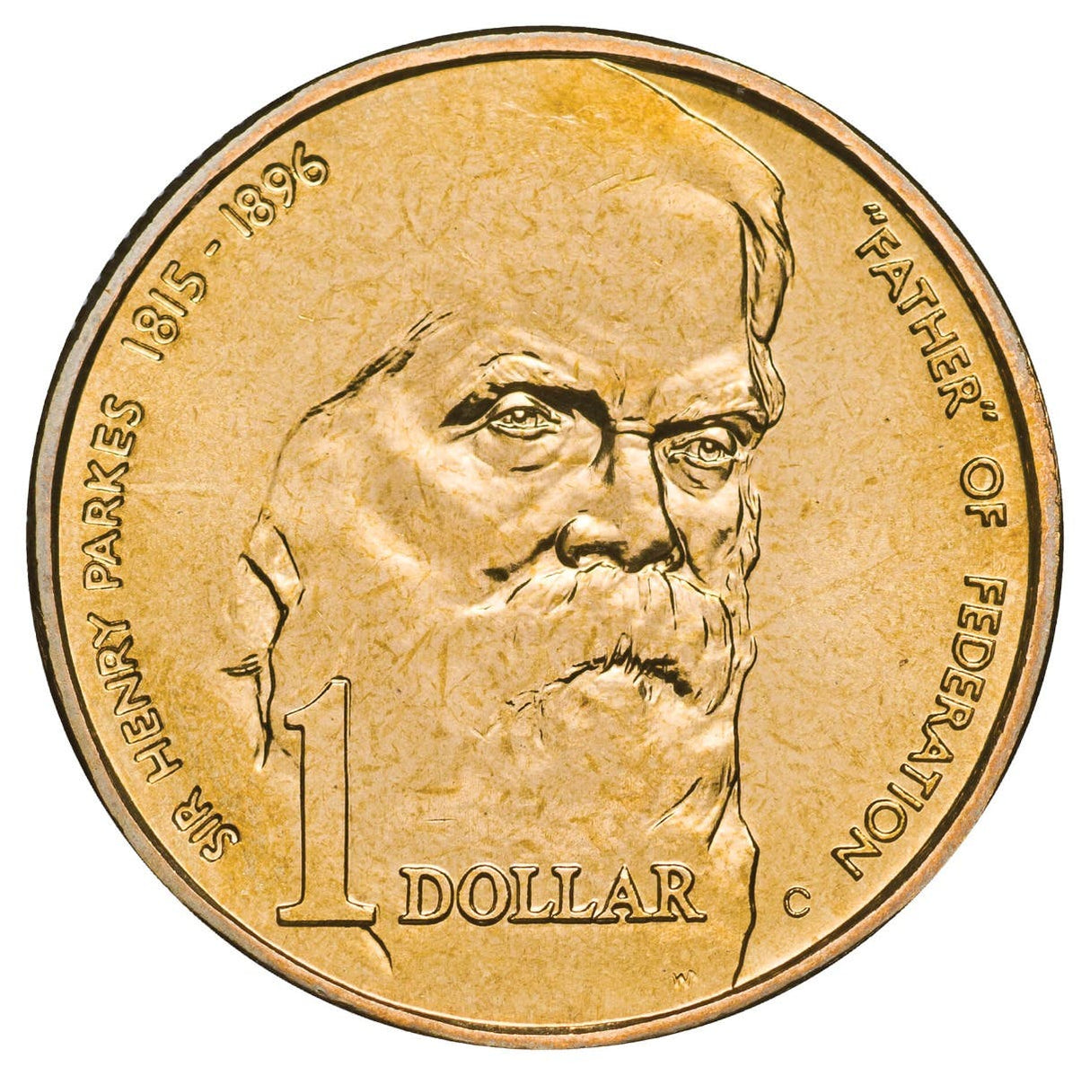Henry Parkes 1996 $1 C, A, B, S & M Mintmark 5-Coin Set