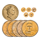 Howard Florey 1998 $1 C, A, B, S & M Mintmark 5-Coin Set
