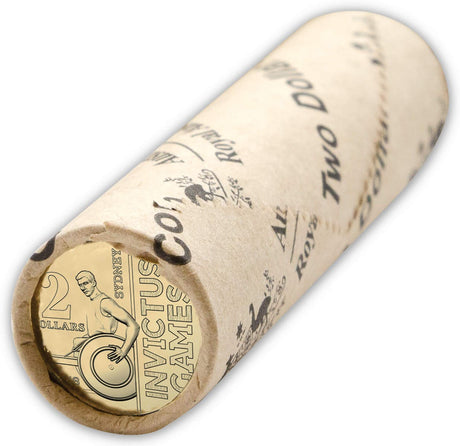 Australia Invictus Games 2018 $2 Aluminium-Bronze 25-Coin Uncirculated RAM Mint Roll