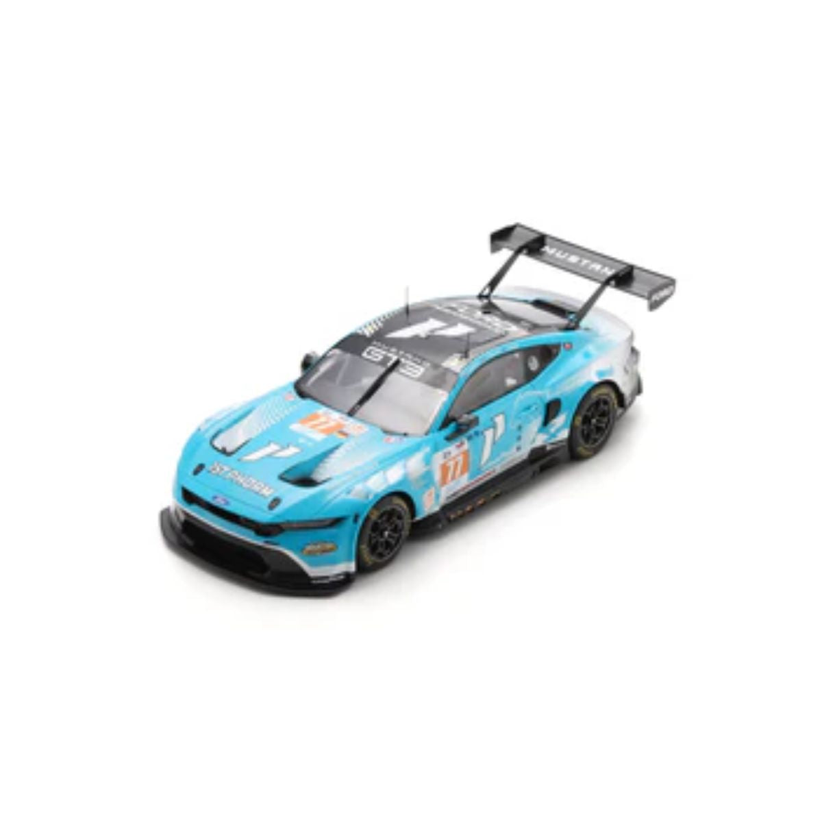 Ford Mustang GT3 No.77 PROTON COMPETITION - Le Mans 24H 2024 - B. Barker - R. Hardwick - Z. Robichon - 1:18 Scale Resin Model Car