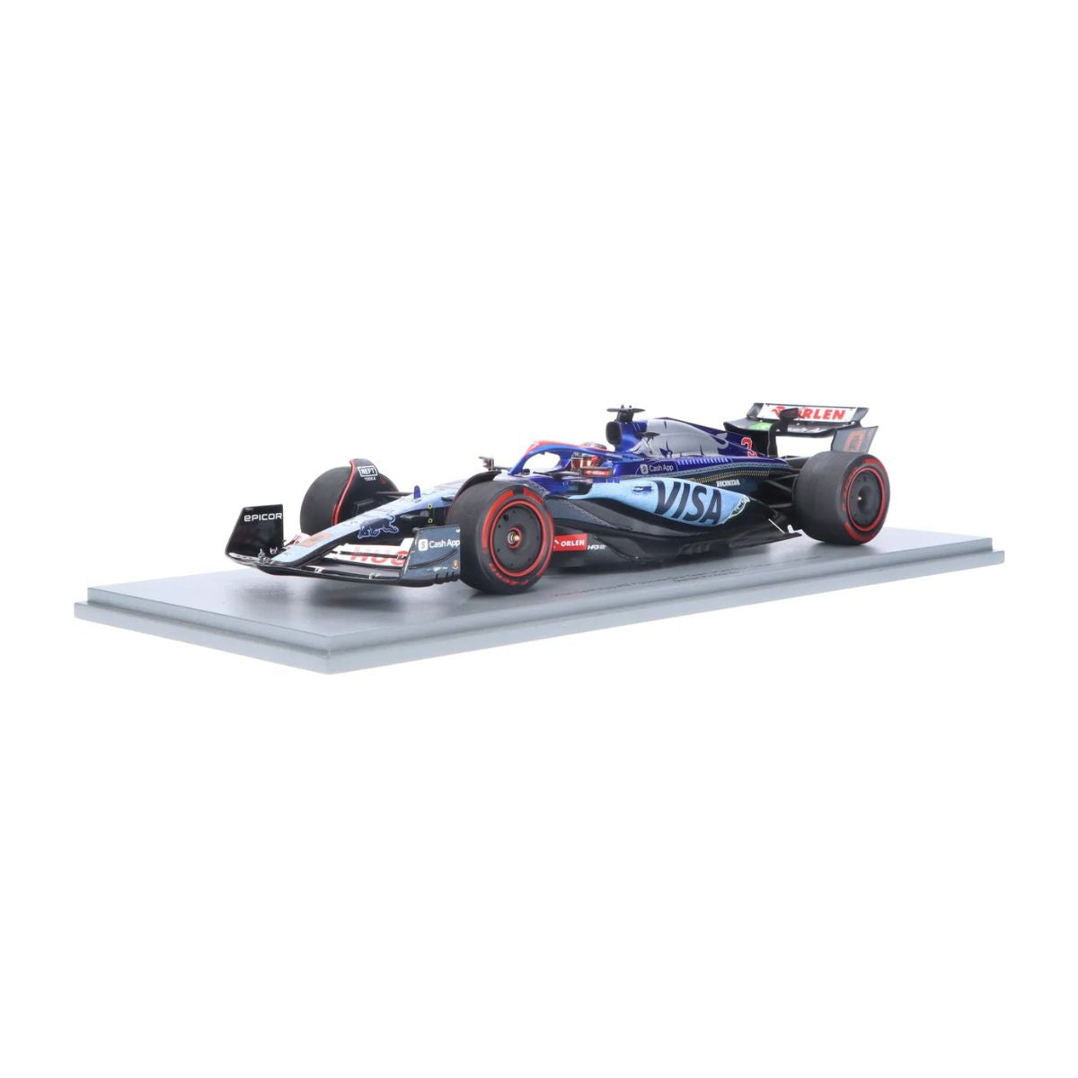 Visa Cash App RB Formula One Team VCARB 01 No.3 Singapore GP 2024 - Daniel Ricciardo - "Last Race" - 1:18 Scale Resin Model Car