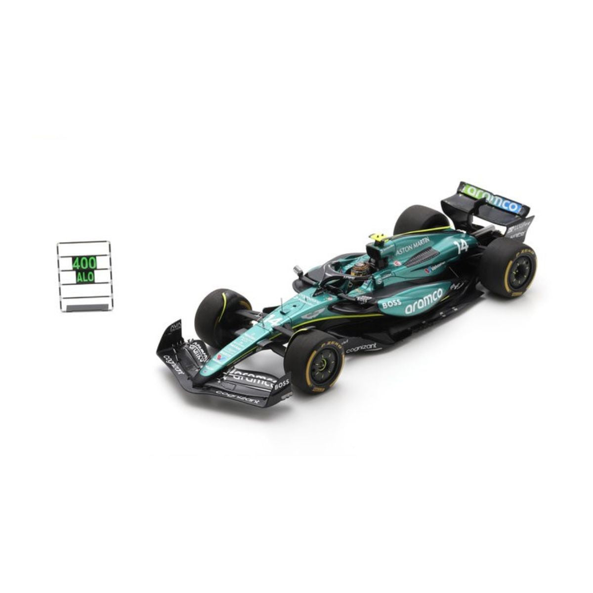 Aston Martin AMR24 Aston Martin Aramco F1 Team No.14 Mexican GP 2024  - Fernando Alonso - 1:18 Scale Resin Model Car