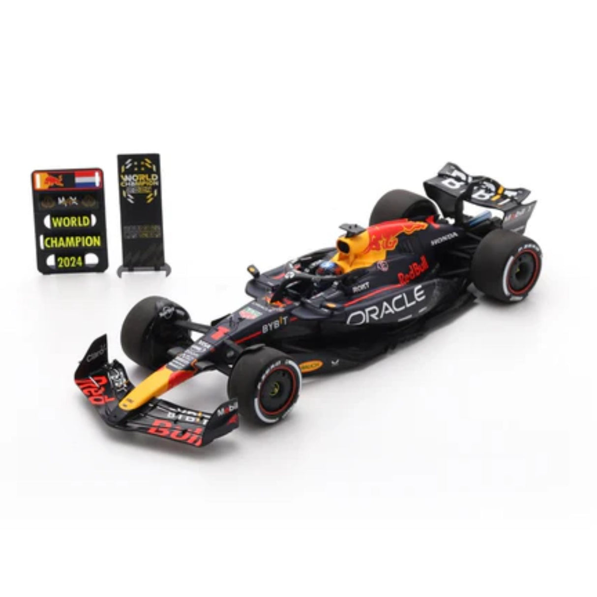 Oracle Red Bull Racing RB20 No.1 Oracle Red Bull Racing  - 2024 Formula One Drivers' Champion - Max Verstappen - 1:18 Scale Resin Model Car