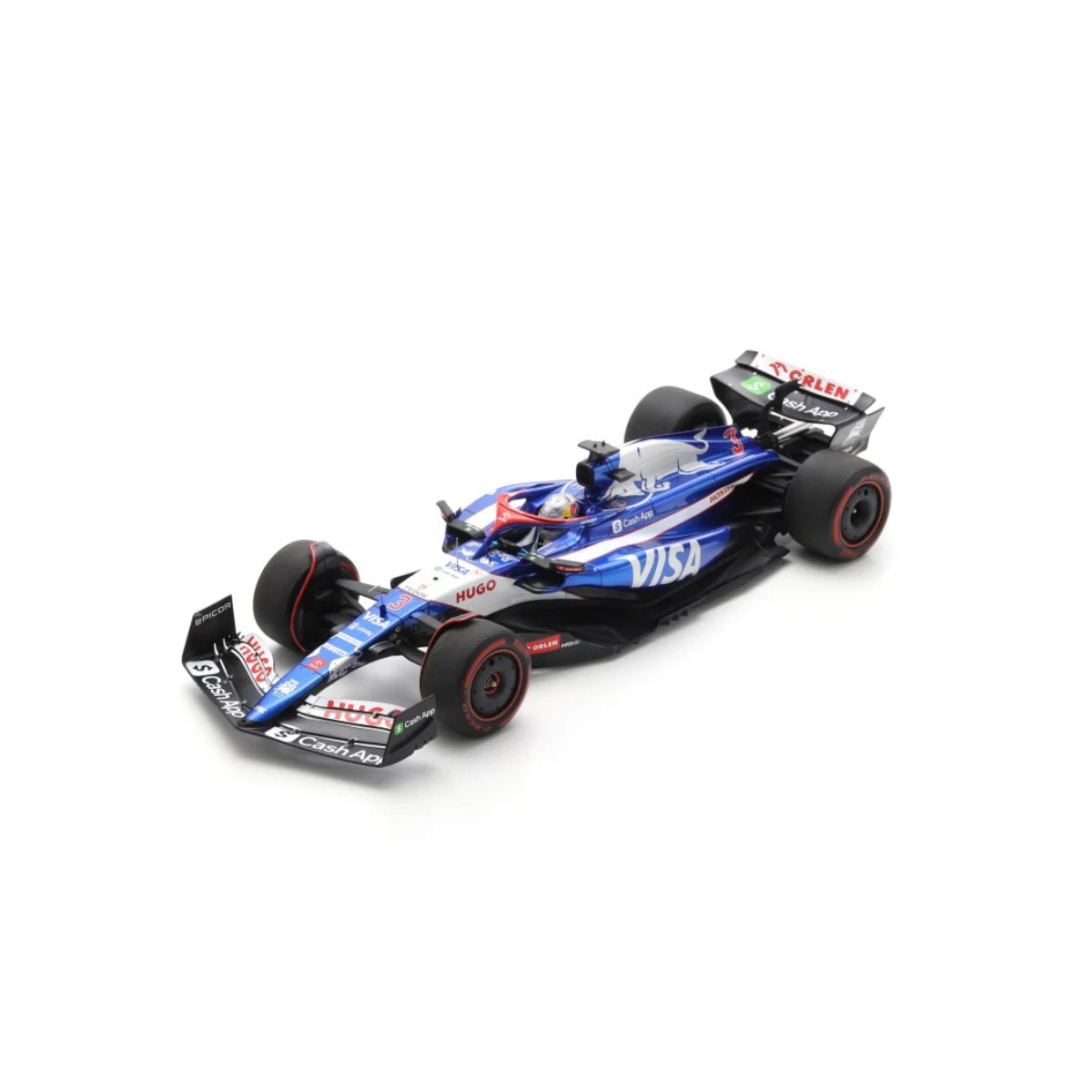 Visa Cash App RB Formula One Team VCARB 01 No.3 Bahrain GP 2024 - Daniel Ricciardo - 1:18 Scale Resin Model Car