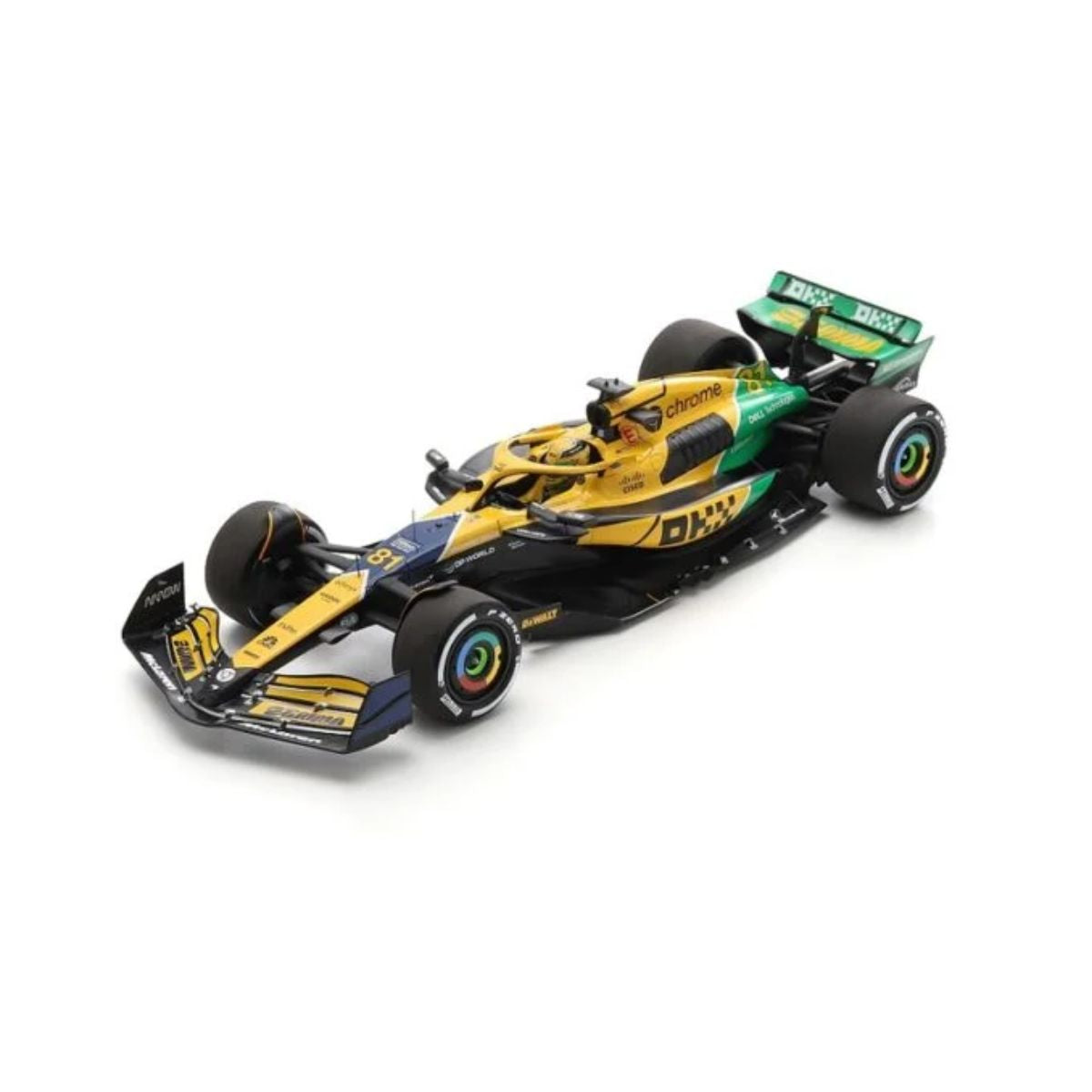 McLaren Formula 1 Team MCL38 No.81 2nd Monaco GP 2024 - Oscar Piastri - 1:18 Scale Resin Model Car