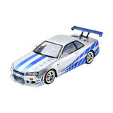 Nissan GT-R R34 Fast and Furious - 1:18 Scale Resin Model Car