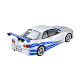 Nissan GT-R R34 Fast and Furious - 1:18 Scale Resin Model Car