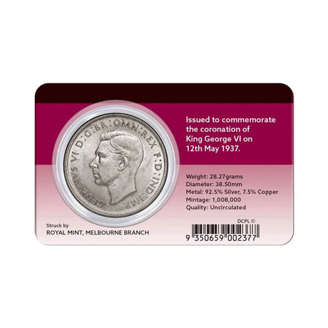 1937 Crown Uncirculated Coin Pack