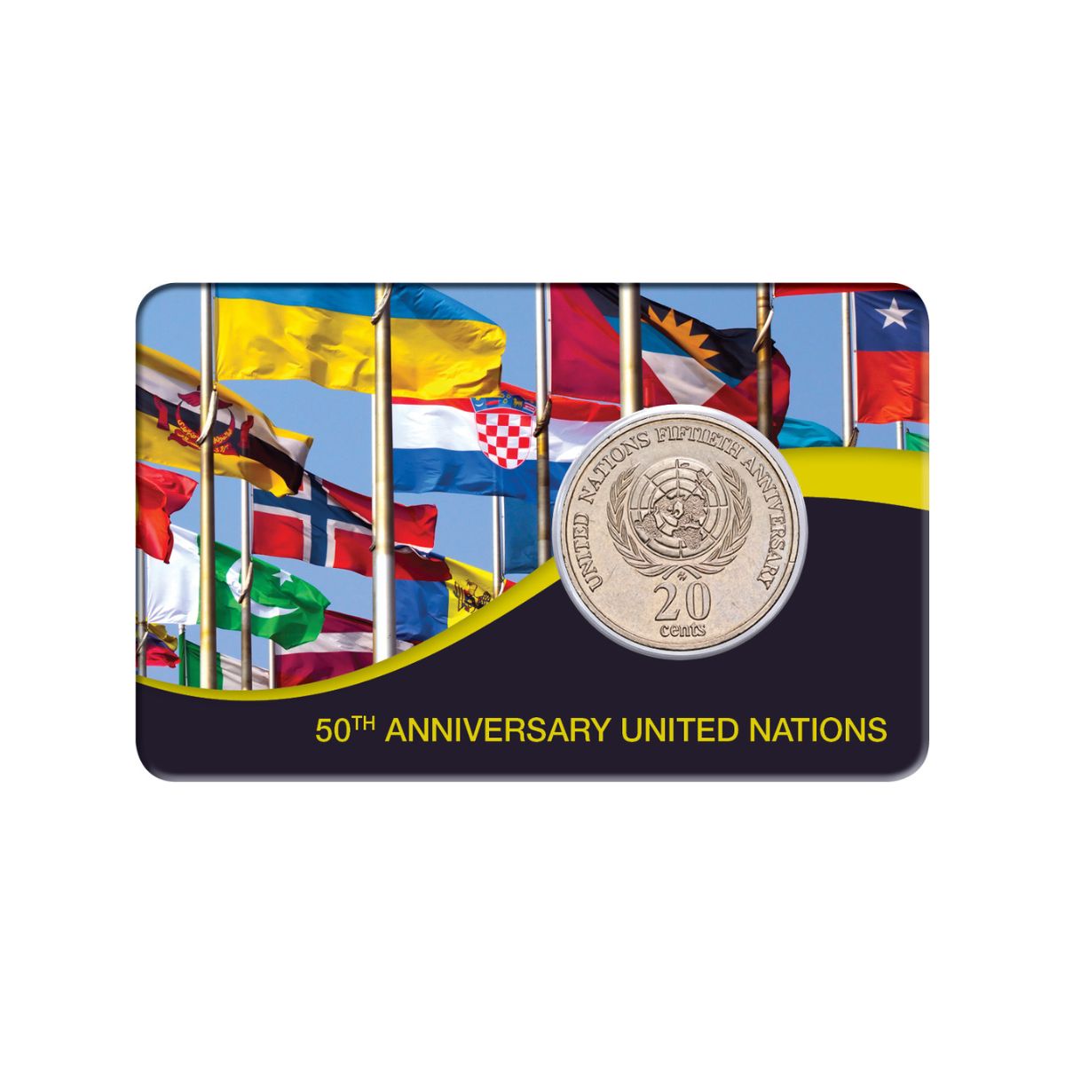 Australia UN 50th Anniversary 1995 20c Cupro-Nickel Uncirculated Coin Pack