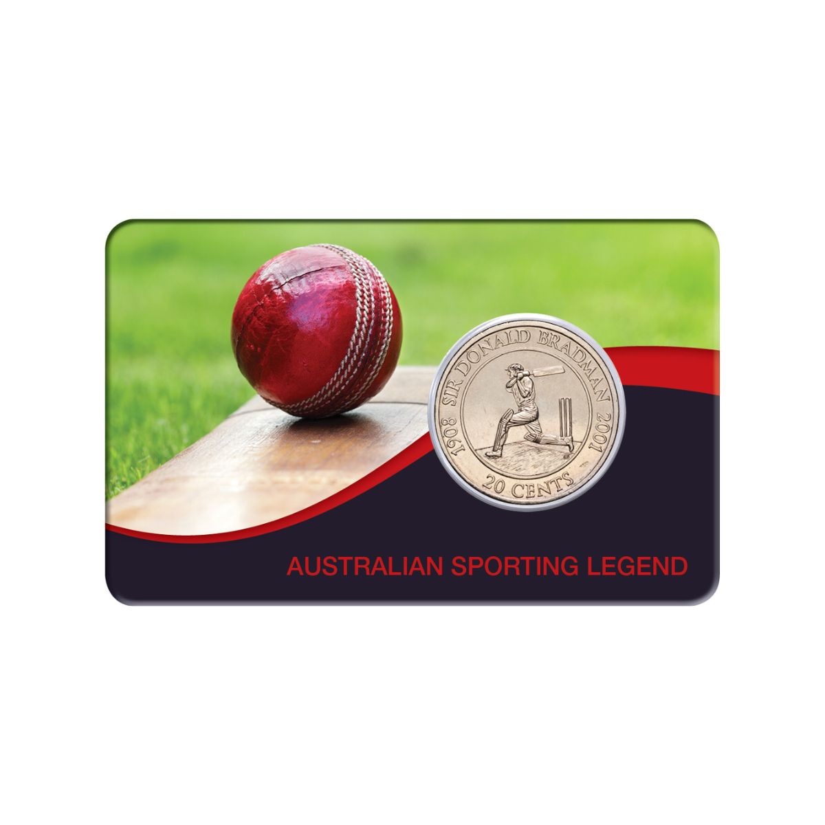 Australia Sir Donald Bradman 2001 20c Cupro-Nickel Uncirculated Coin Pack