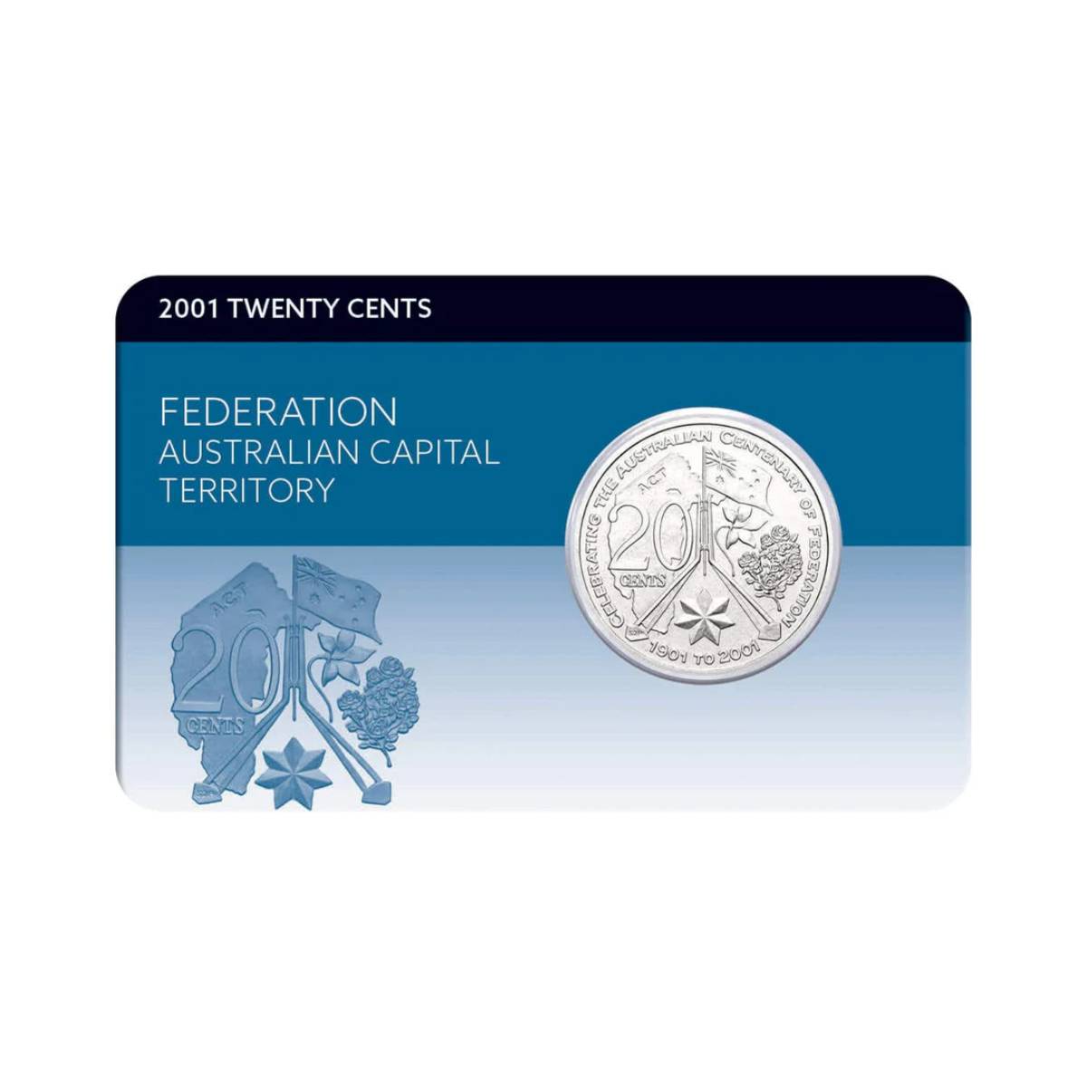 Centenary of Federation 2001 20c Australian Capital Territory Cu-Ni Coin Pack