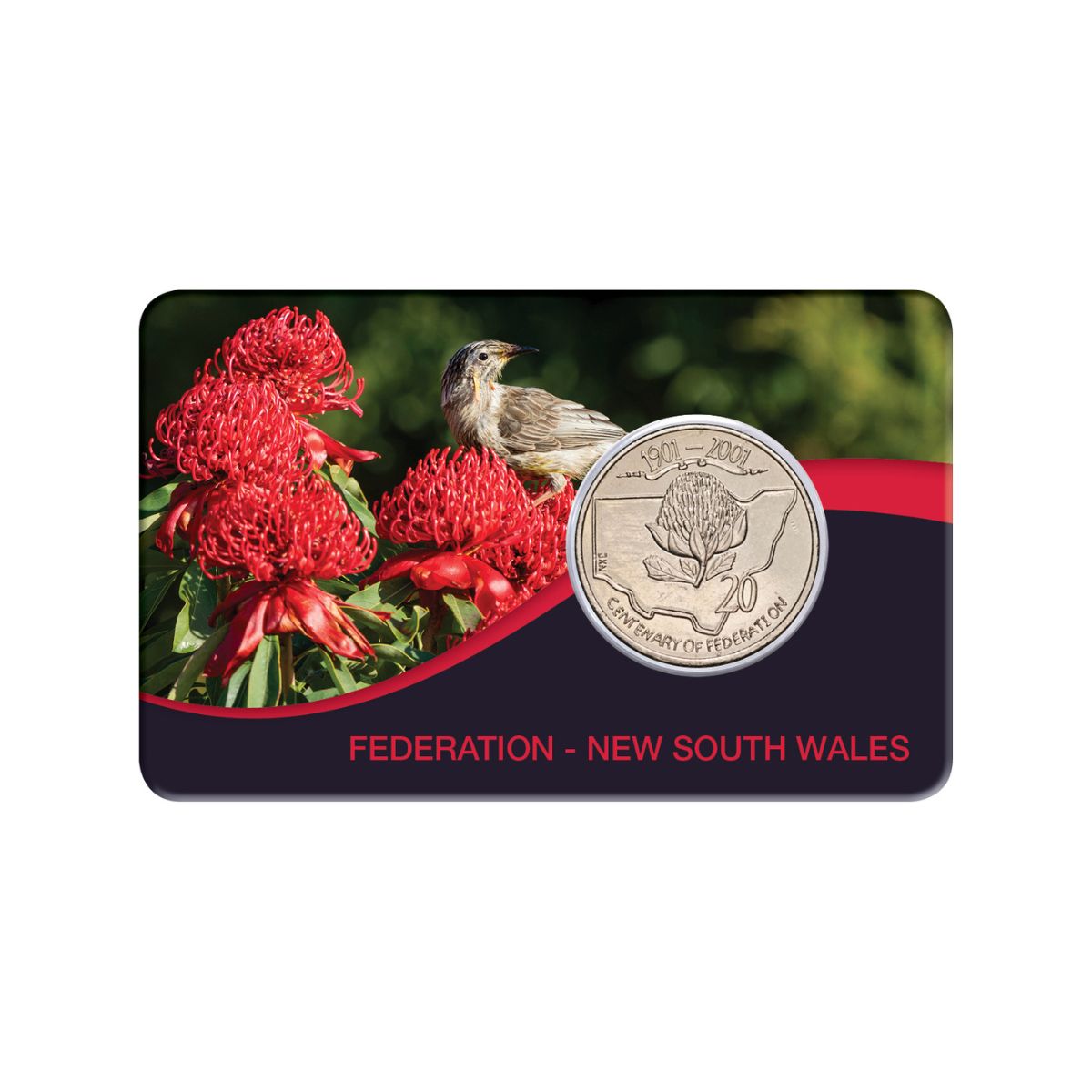 Australia Centenary of Federation 2001 20c New South Wales Cupro-Nickel Uncirculated Coin Pack