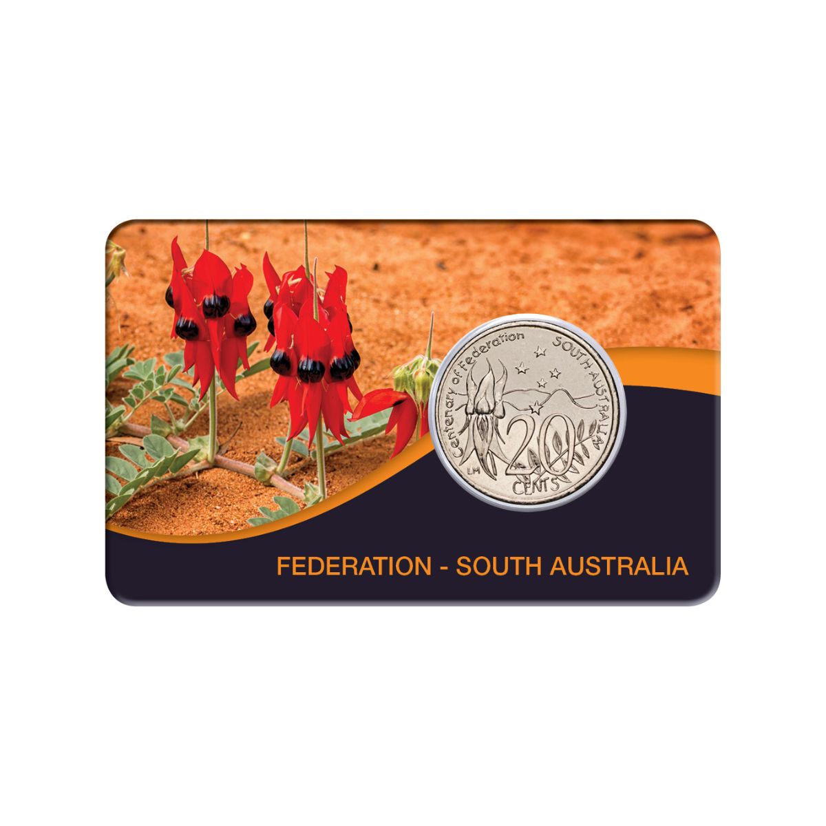 Australia Centenary of Federation 2001 20c South Australia Cupro-Nickel Uncirculated Coin Pack
