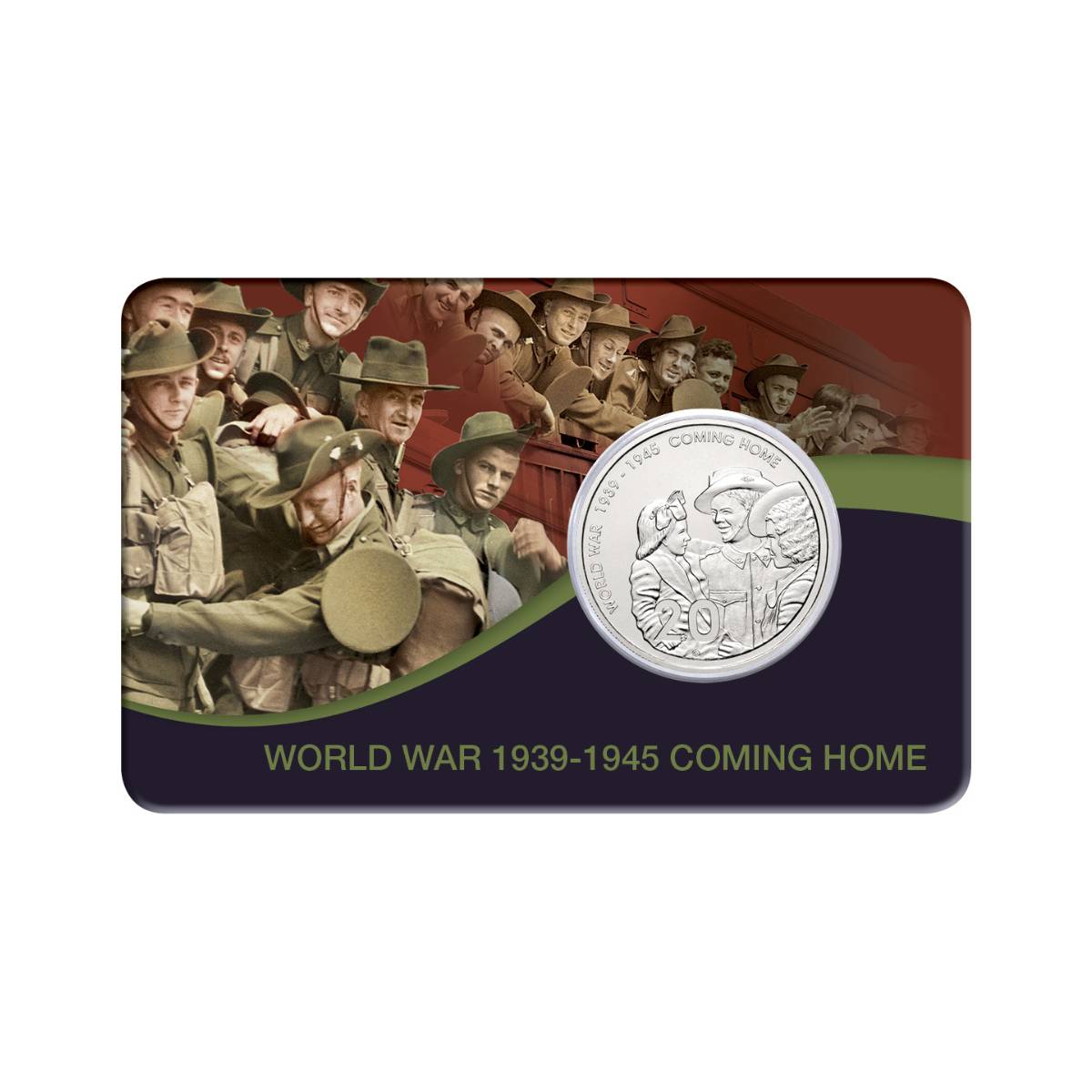 Australia End of WWII 60th Anniversary 2005 20c Coming Home Cupro