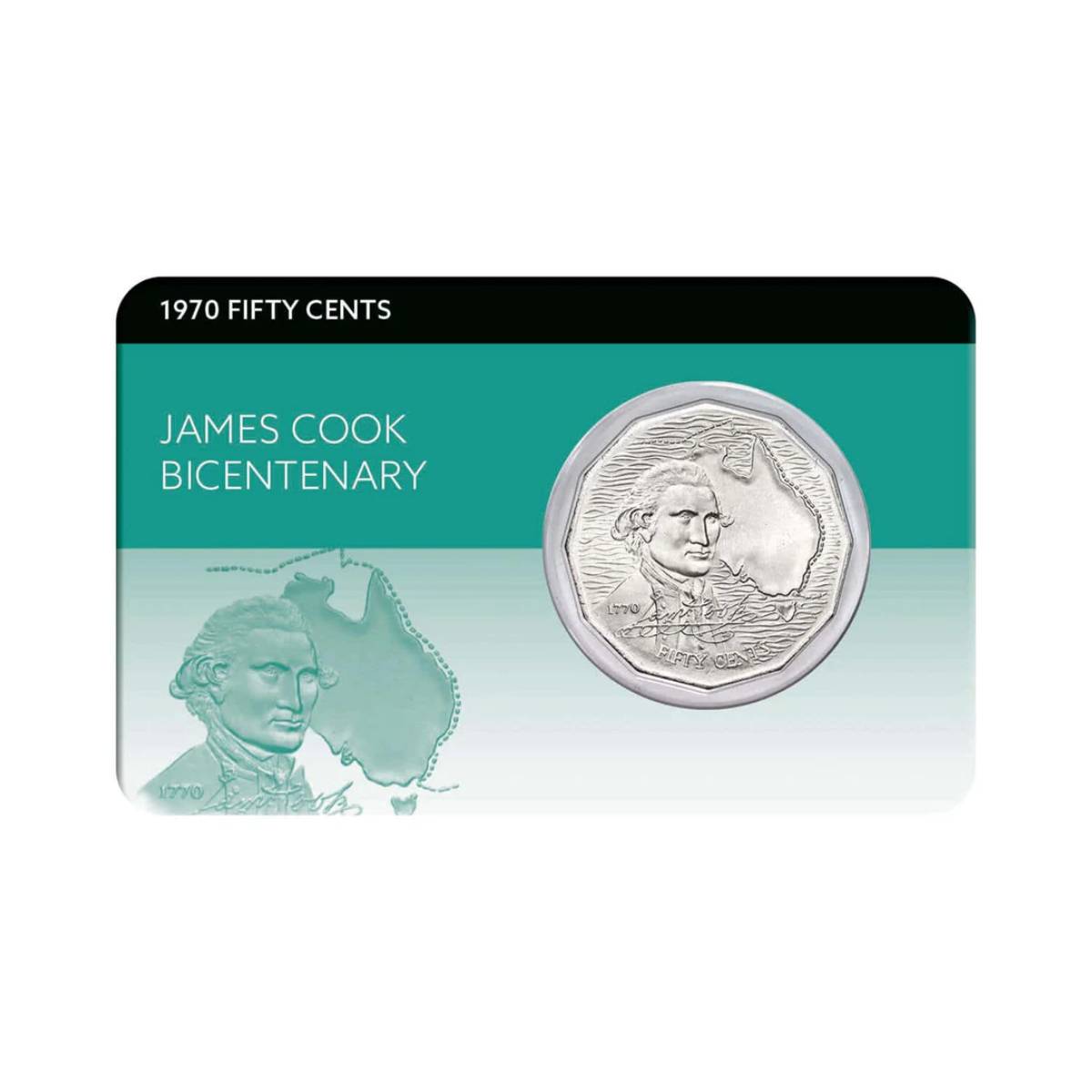 Captain Cook Bicentenary 1970 50c Cu-Ni Coin Pack