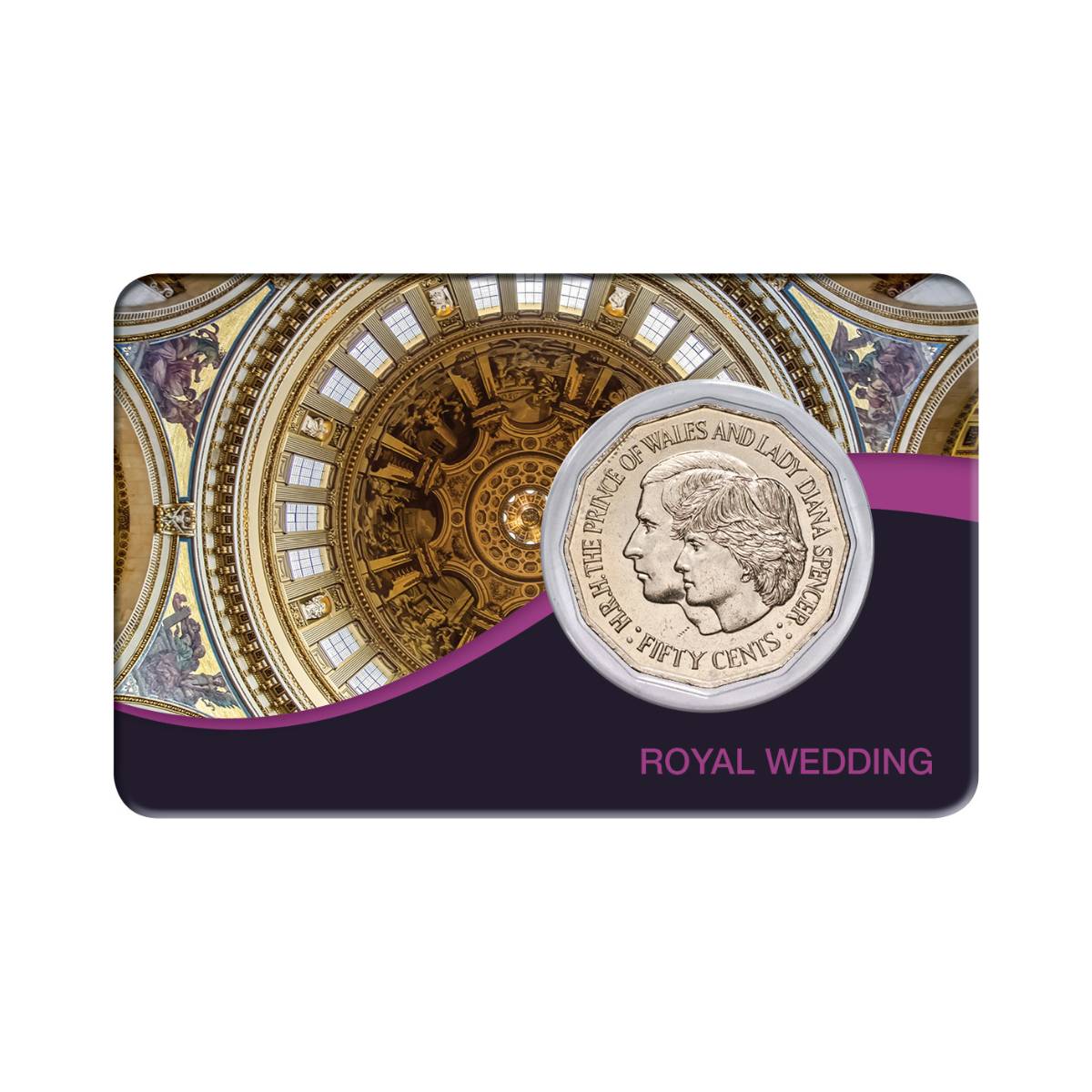 Australia Royal Wedding 1981 50c Cupro-Nickel Uncirculated Coin
