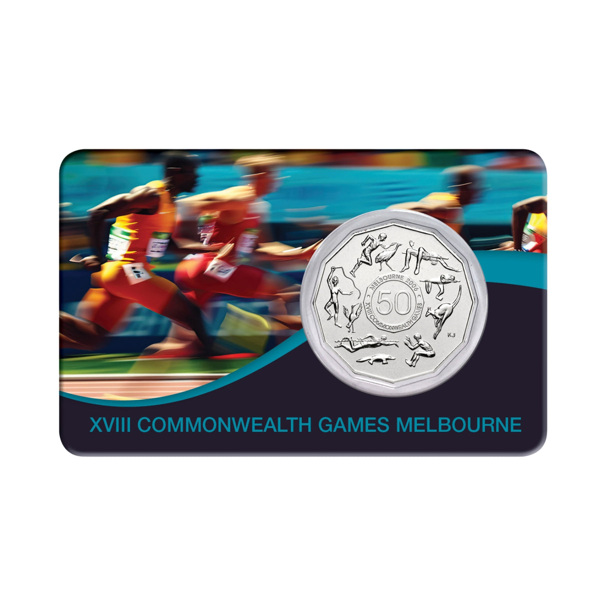 XVIII Commonwealth Games Melbourne 2005 50c Cu-Ni Coin Pack