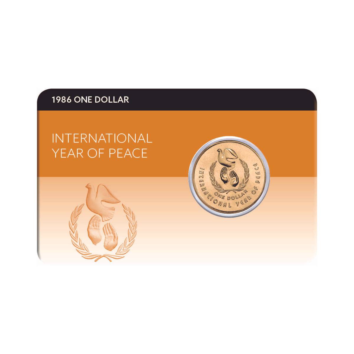 International Year of Peace 1986 $1 Al-Br Coin Pack