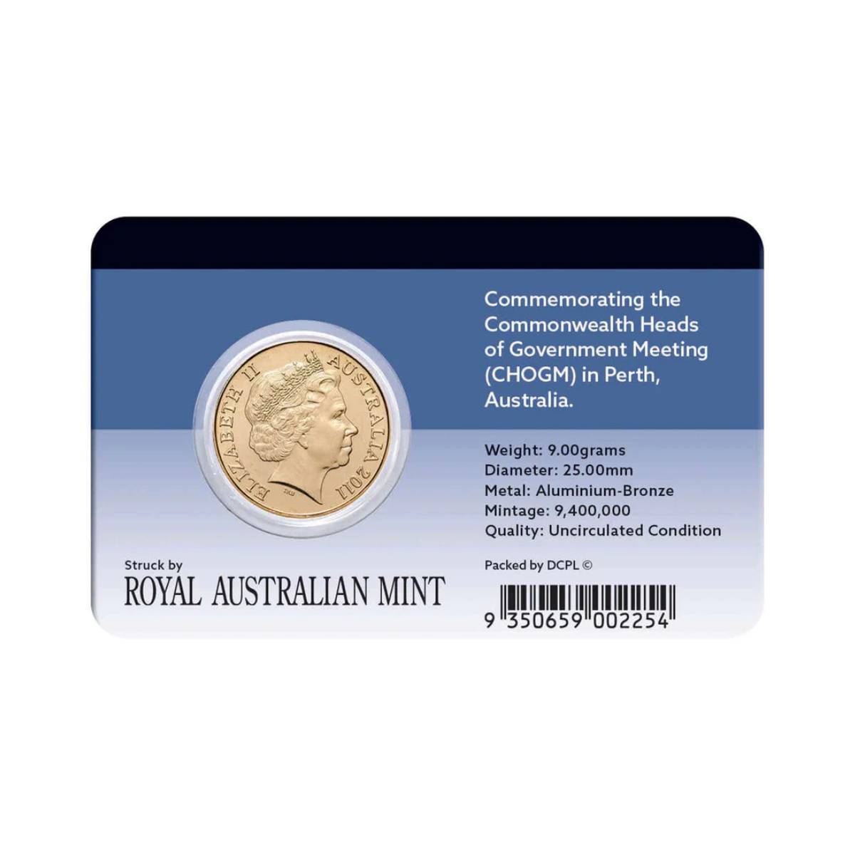CHOGM 2011 $1 Al-Br Coin Pack – Downies Collectables