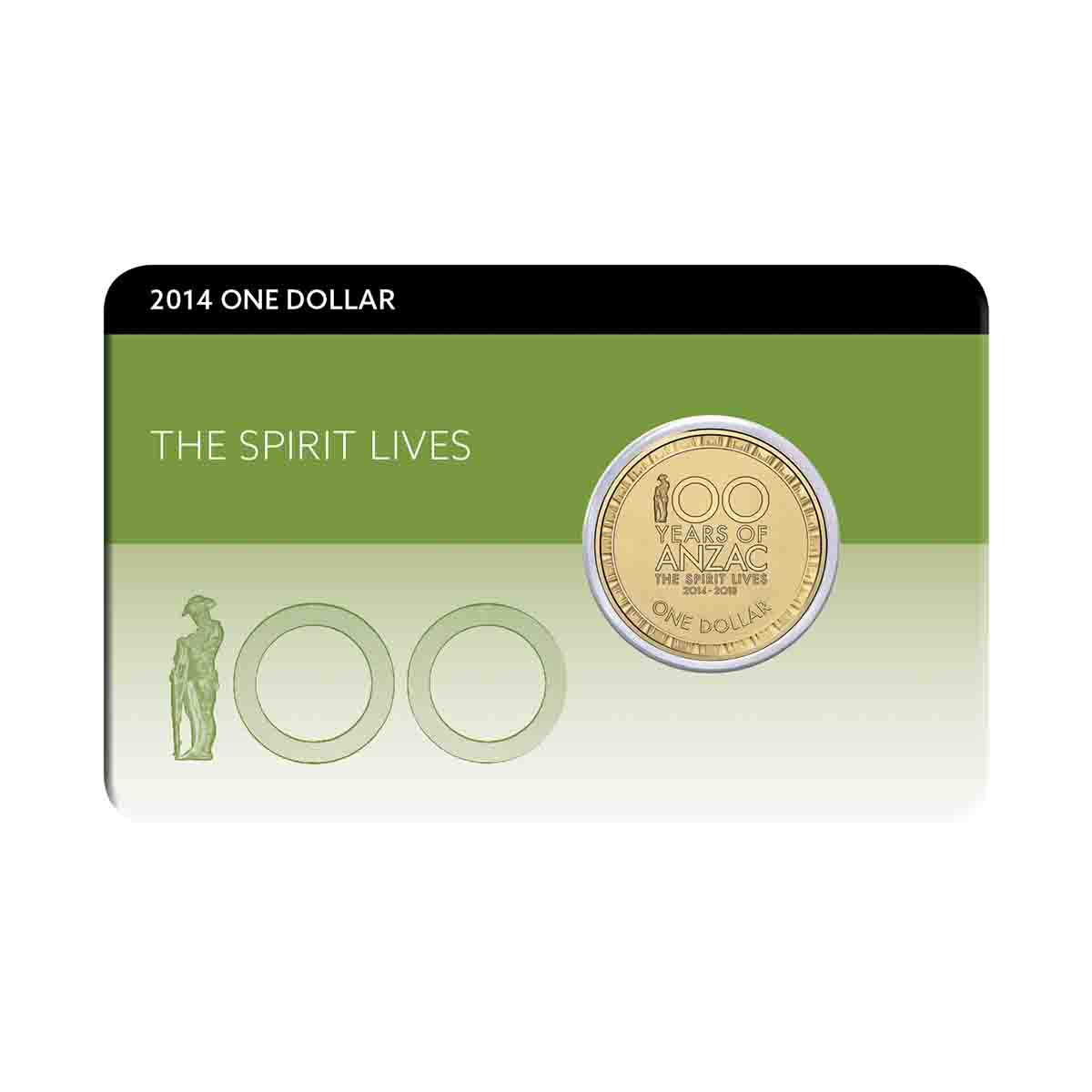 Centenary of WWI 2014 $1 Spirit Lives Al-Br Coin Pack